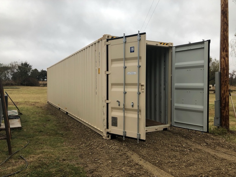 40ft high cube one-trip container open door